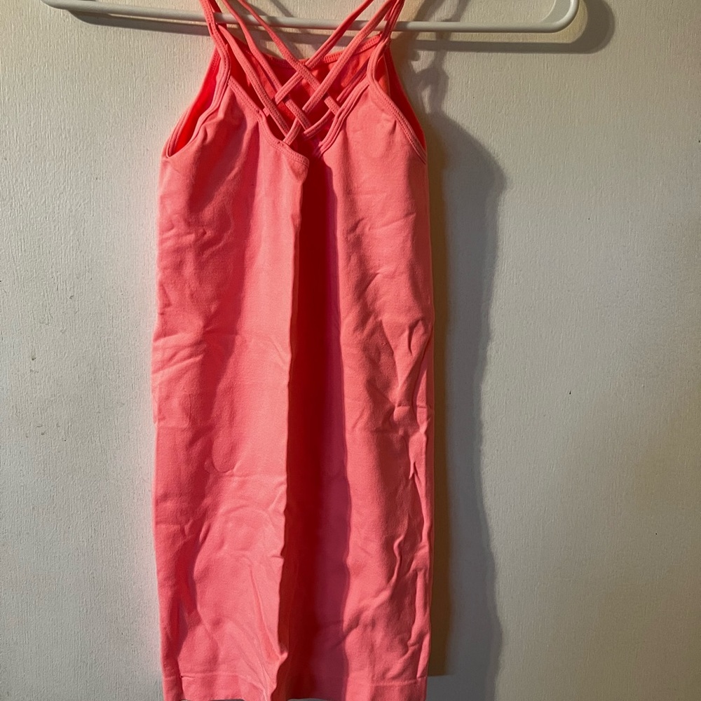 Love Charm! One size! Stretch! Caged triple cross tank.